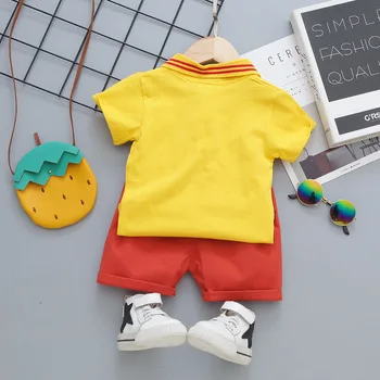 LZH 2021 Modni Pulover Vrhovi+Barva Hlače Postavlja Nove otroške Poletne Obleke Bombaž Mehko Otroci 