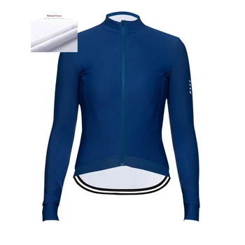 MAAP 2021 Zimski ženski Kolesarski Dres z Dolgimi Rokavi Toplotne Runo Oblačila MTB Maillot Ropa Ciclismo Hombre Oblačila Kolo
