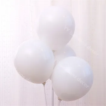 Macaron Bela Latex Baloni Garland Arch Kit Poroko DIY Blanc Ballon Poročni Tuš Otroka Rojstni dan Okraski Globos