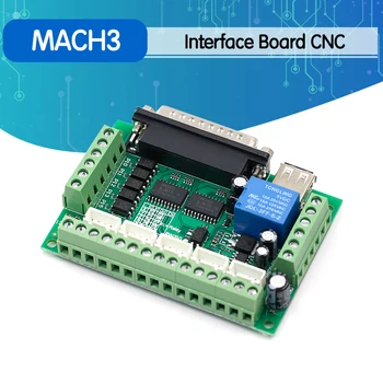 MACH3 Vmesnik Odbor CNC 5 Os Z Optocoupler Adapter Koračnih Motornih Voznik + USB kabel