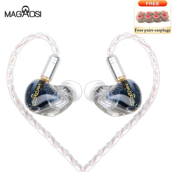 Magaosi K5 Pro V Uho 5BA pogonska Enota Spremlja Slušalke 3.5 mm MMCX Snemljiv Kabel HIFI Glasbeni Čepkov Slušalke Z MIKROFONOM