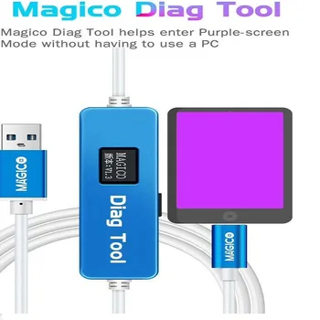 Magico Diag DFU Polje Orodje En Gumb Vijolično Zaslon Preberite Napišite Serijsko Številko za IPhone 6-X IPad Enako Kot IRepair P10 DFU Polje kot