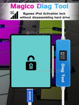 Magico Diag DFU Vnesite Vijolično Zaslon za iPhone SPOLU in iPad Zamenjajte Trdi Disk Čip Preberite Napišite Serijsko Številko Razpakiranju Wifi Podatkov