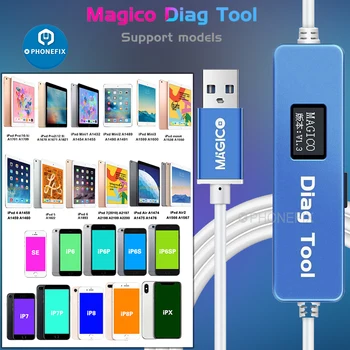 Magico Diag DFU Vnesite Vijolično Zaslon za iPhone SPOLU in iPad Zamenjajte Trdi Disk Čip Preberite Napišite Serijsko Številko Razpakiranju Wifi Podatkov