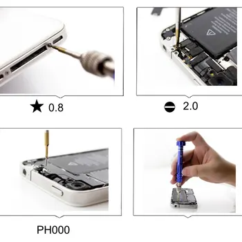 Magnetni Izvijač Nabor za iPhone 6 7 8 Plus X XS 11Pro Strokovno Odpiranje Popravila Natančnost izvijačem Orodja za Vzdrževanje