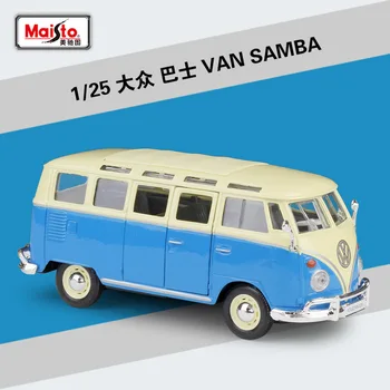 Maisto Diecast 1:24 VW VAN SAMBA Bus Spremenjena Različica Visoko Simulacije vozila Zlitine Model Avtomobila