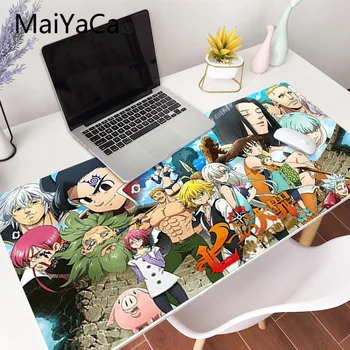 MaiYaCa Sedem Smrtnih Grehov Miško Mat Pad XXL MousePads anime Laptop Desk Mat pc gamer completo Preprogo Velike Mouse Pad