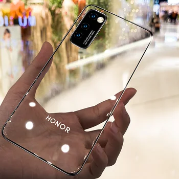 MAKAVO Za Huawei Honor Ogled 30 Primeru Razkošje, Mehka Silikonska Prevleka Odbijača Jasno Primeru Telefon Za Čast Ogledati 30 Pro