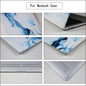 Marmor Laptop Primeru Za Mac Book Dotik Bar/ID Air 13 A2179 2020 Pro Retina 11 12 13 15 za macbook Pro 16 A2141 +Tipkovnica Covery