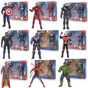 Marvel Avengers Igrače Thanos Hulk Buster Spiderman, Iron Man, Thor Wolverine Black Panther Akcijska Figura, Igrače Za Otroke darila