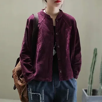 Max LuLu 2020 Kitajski Modni Pomladni Stil Ženske Letnik Velvet Jopiči Ženska Priložnostne Vezenje Coats Prevelik Ulične