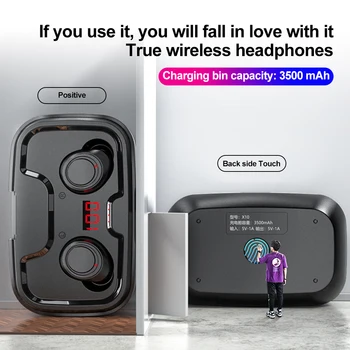McGeSin Brezžične Bluetooth Slušalke 2020 Novo TWS Slušalke 9D Stereo zvok Glasbe Čepkov IPX7 Nepremočljiva Z 3500mAh Za Telefon