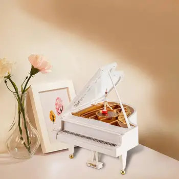 Mehanske Klasična Balerina Ples na Klavir, Glasbena skrinjica po maslu Valentinovo Darilo Edinstven Design z Lepo Obliko 20DC03