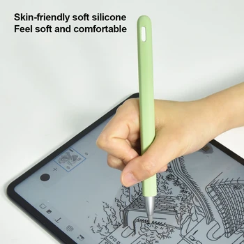 Mehke silikonske združljiv za huawei m-svinčnik združljiv za tablični dotik, pisalo zaščitni rokav kritje anti-izgubil