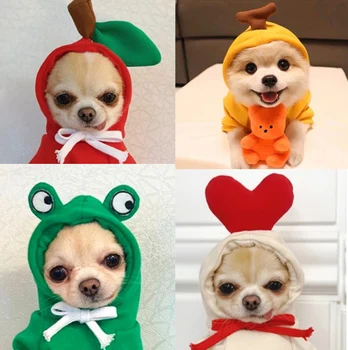 Mehko Toplo Ljubljenčka Psa Jumpsuits Oblačila za Pse, Pižame Runo Hišne Pse Oblačila za Pse Plašč Suknjič Chihuahua