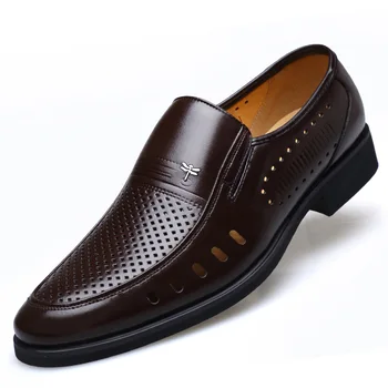 Mens Copati Usnjeni Čevlji Usnjeni Poslovno Obleko Priložnostne Čevlji Usnjeni Sandali Dihanje Velikosti Zapatos De Hombre Loafers