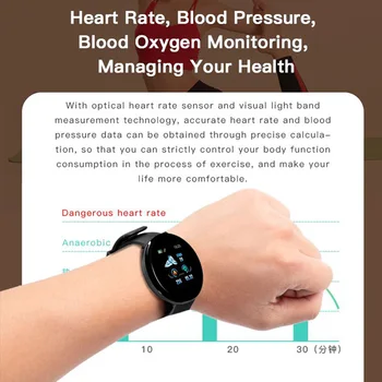 Mens' ure, Športne ure Ženske Pametno Gledati Krvnega Tlaka, Srčnega utripa Nepremočljiva Smartwatch Pazi Za Android IOS