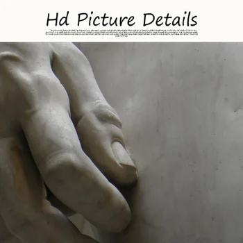 Michelangelo Kiparstvo Platna Slike Črno Bel David Strani Plakatov in Fotografij Wall Art Slike za Dnevni Sobi Doma Dekor