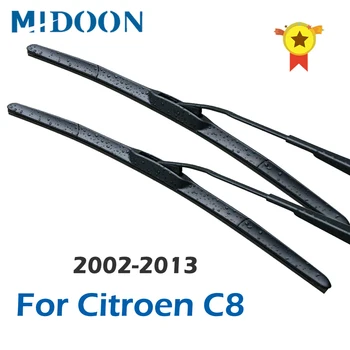 MIDOON Metlice Brisalcev za Citroen C8 Fit Kavljem Orožja 2002 2003 2004 2005 2006 2007 2008 2009 2010 2011 2012 2013
