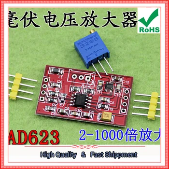 Millivolt/microvolt napetost ojačevalnika odbor signala ojačevalnika AD623 / AD620 merilni ojačevalnik modul (D4B6