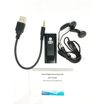 Mini Digitalni Diktafon z Nosilcem 8GB USB ključek MP3 Predvajalnik Avdio Dictaphone Esipa Majhne Grabadora de Voz Espion
