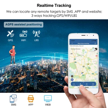 Mini GPS Tracker Otrok Poslušanje Naprave Nepremočljiva SOS Otroci GPS Geofence 7 Dni WIFI Skladbo Mikro Otroci GPS GSM Sledilnik