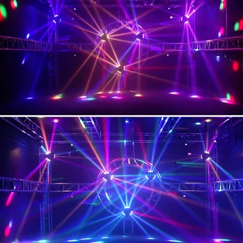 MINI LED 9x10W Spider Light RGBW DMX512 LED Pajek Gibljive Glave Pramen Svetlobe se Uporabljajo V DJ Disco Bar KTV Razsvetljavo SHEHDS