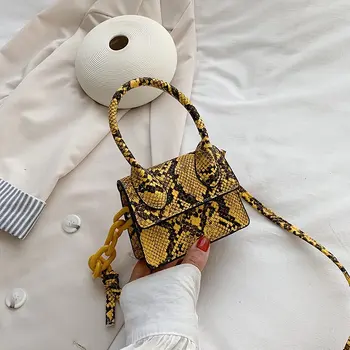 Mini Majhen trg vrečko 2020 Moda Novo Kakovost Serpentine stri ženski Torbici Risanka tiskanje Šminka Ramenski Messenger Vrečke
