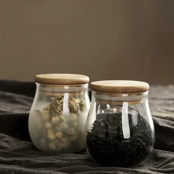 Mini Steklenice S Pokrovom Jasno, Pregledno Stekleno Posodo S Pluto Čaj Sladkarije Posode Za Shranjevanje Hrane V Kozarcu S Pokrovom