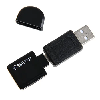 Mini USB na TF T-flash Kartice Micro SD Adapter Reader za Avto AUX Out, Audio Glasba