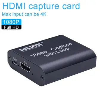 Mini Zajem Video Kartica, HDMI, USB 3.0 Zajemanje Kartice Diktafon Polje Naprave Za PS4 Igra DVD HD Kamera Snemanje Živo