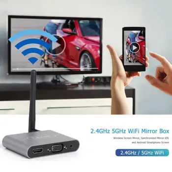 Mirascreen X6W Plus 5G 4K Brezžični HDMI VGA TV Palico DLNA Miracast AirPlay Wifi Zaslon Ključ Sprejemnik za IOS Android Za Avto