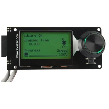 MKS, MINI12864 LCD Zaslon, mini 12864 Smart Display Belo na črni RGB Podpira Jadrovnica Z SD Kartico za mala 3D Tiskalnik DIY deli
