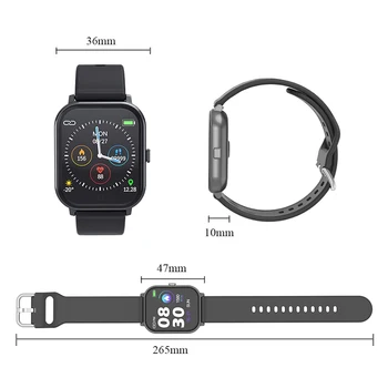 MKS5 Pametno Gledati Nepremočljiva Fitnes Sport Watch Srčni utrip Tracker Klicev/Sporočil Opomnik Bluetooth Smartwatch Za Android iOS