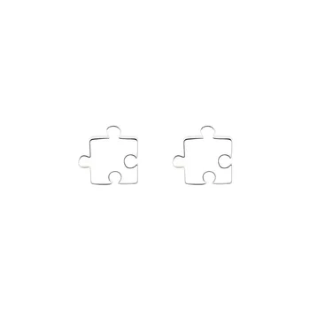 MloveAcc Geometrijske Puzzle Stud Uhani za Ženske, Darila Trendy Pravi 925 Sterling Srebrni Modni Nakit Dodatki Bijoux