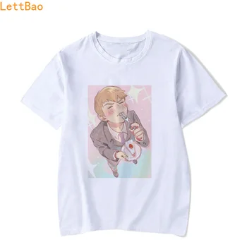 Mob psiho 100 Majica s kratkimi rokavi Moški/ženske poletje 2019 Japonski anime tiskanja Hipster 90. letih estetska oblačila ulične modi tee shirt homme