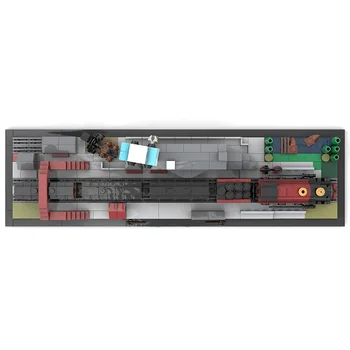 MOC-31632 Čarobno prehodu Express Vlak in Čarobno Postaja Model Zgradbe (Building Block Izobraževalne Igrače za Otroke