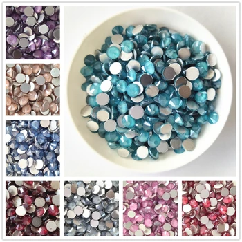 Mocha Rose/Siam/Violet/Modra kristal nosorogovo 3D bleščice nail art okras lepoto Stekla Strass Nail Art Okras Oblačilo