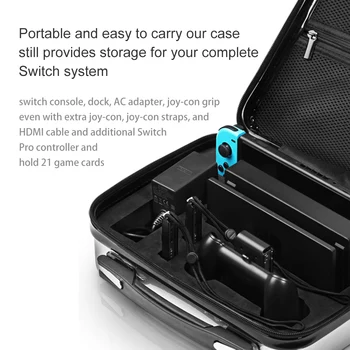 Mod-X Velik kovček za Nintendo Stikalo Vrečko Lupini Potovanja Skladiščenje Vrečka za Nintend Stikalo NX NS Konzole Dodatki Polje