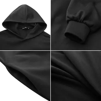 Moda Asimetrični Hoodies Obleko Žensk Jeseni Sweatshirts 2021 ZANZEA Priložnostne Puff Rokav Midi Vestidos Plus Velikost Trdnih Robe