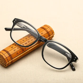 Moda Kvadratnih Obravnavi Očala Ženske Nezlomljiv Recept Očala Moških Retro Vintage Jasno Objektiv Presbyopic Dioptrije Očala