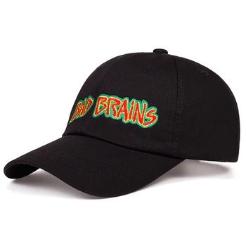 Moda poletje hip-hop klobuk čistega bombaža nastavljiv baseball skp SLABO MOŽGANE vezenje na prostem odtenek klobuki vrnitev žoge klobuki gorras