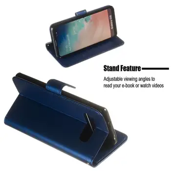 Moda PU Usnjena torbica za Samsung Galaxy S3 S4 S5 S8 S9 S10 Plus S6 S7 Rob Opomba 10 8 9 Pro Flip Denarnica Z Pokrovček Reže za Kartico