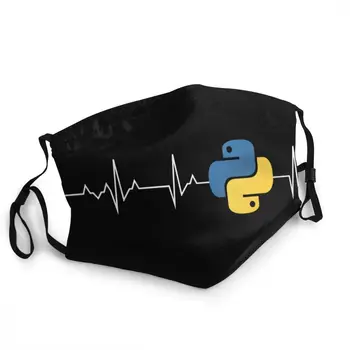 Moda Python Visoke ravni, ki je Programski Jezik srčni Utrip za Večkratno uporabo Masko Respirator Anti-Bakterijsko Zaščito Masko