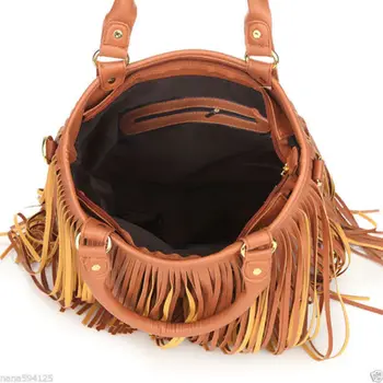 Moda Trdna Piling Specializiranimi za umetno krzno, Ženske Trending Cross Body Bag Tassel Antilop Bonitete Messenger Rame Torbico