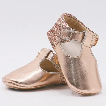Moda za Dekleta Balet Stanovanja Baby Dekleta Čevlji Bleščice Čevlji Rose Zlata Bling Princesa Copati za Poročno zabavo Obleko Obutev za Dekleta