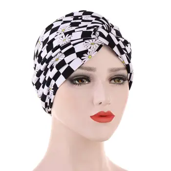 Moda za tiskanje muslimanskih turban kape za ženske islamske notranje hidžab bonnet Arabski ovijte glavo, šal femme musulman turbante hijabs