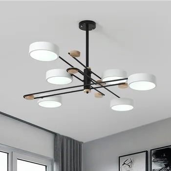 Moderno osebnost prosto vrtenje LED 220 V domačo razsvetljavo strop ali viseči dual uporabo lestenec za dnevno sobo, spalnica hotel