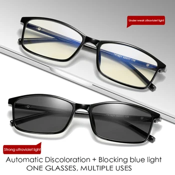 Modra Svetloba Filter Računalnik Očala TR90 Za Blokira UV Anti Oči bolečih oči Prehod Photochromic Igralna Očala Ženske Moški