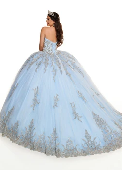 Modro nebo Žogo Obleke Quinceanera Obleke 2021 Princesa Sweet 16 Obleke Diplomi Halje vestidos de 15 anos 2020